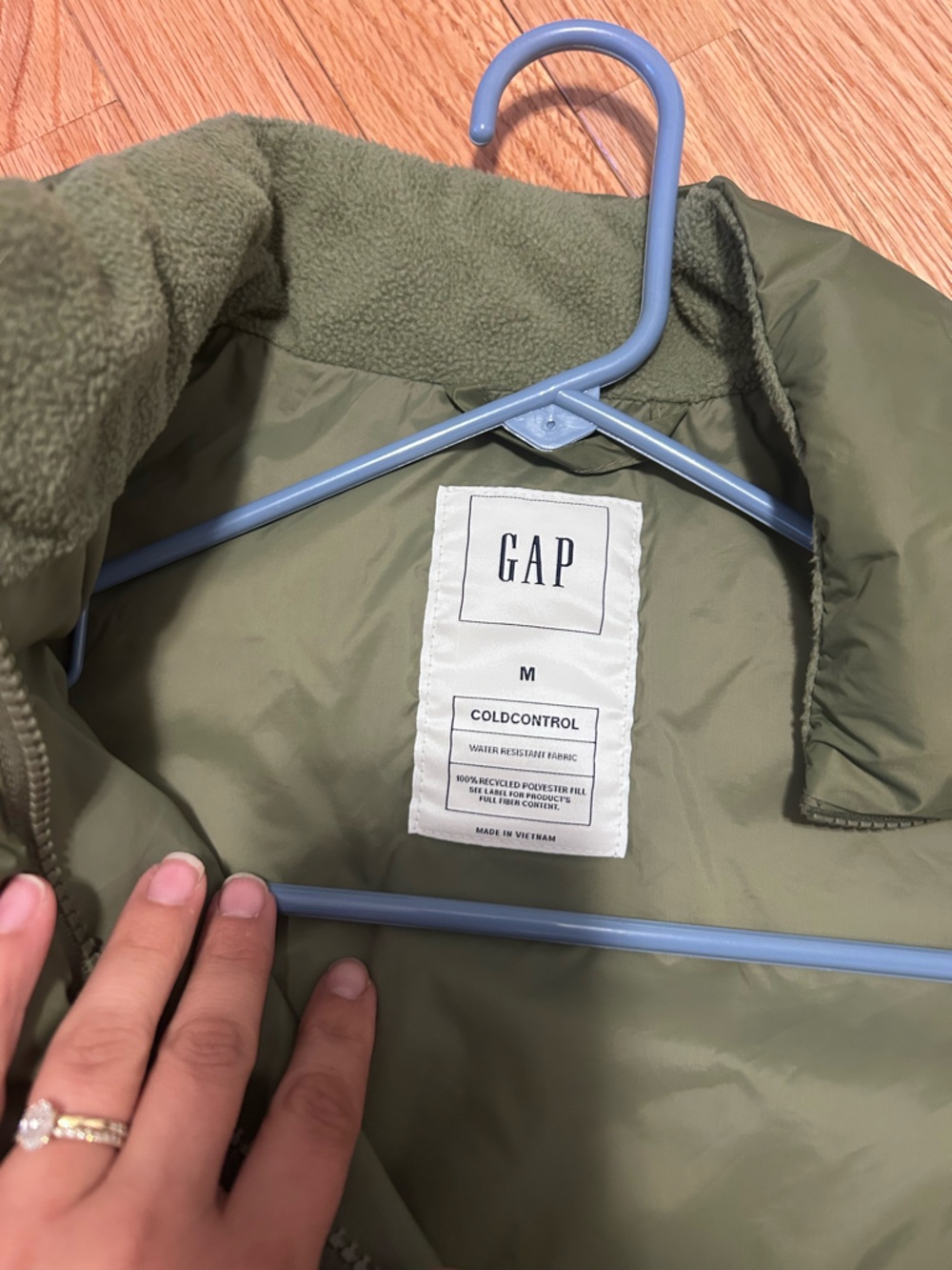 GAP Olive Green ColdControl Fleece Jacket